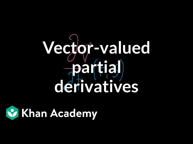 Computing the partial derivative of a vector-valued function