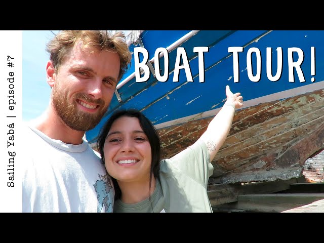 BOAT TOUR of our wrecked Brazilian ship — Sailing Yabá #7