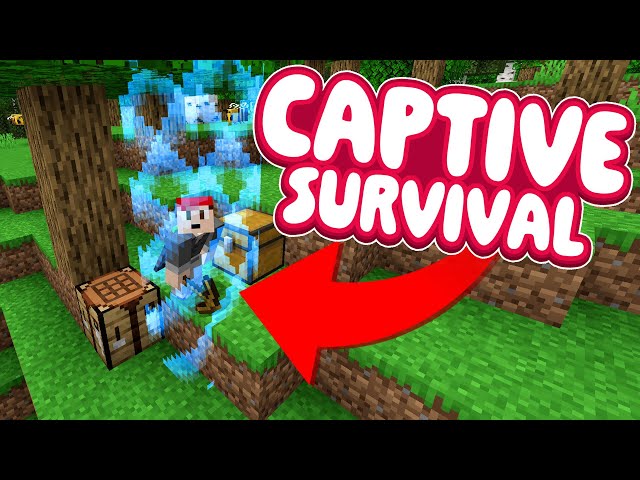 Playing Survival Minecraft With an Expanding World! | Captive Minecraft DLC Marketplace Review!