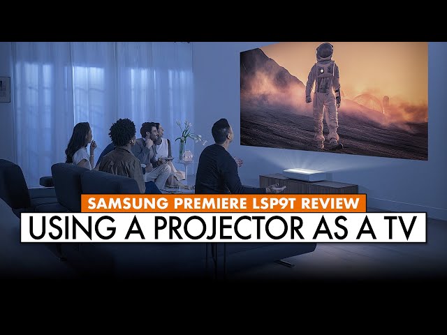 Using a PROJECTOR as a TV! SAMSUNG 4k Projector Review 🍿 Premiere 130