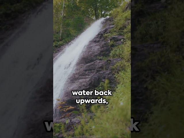 Gravity-Defying Feats: The Upside-Down Waterfalls #waterfall #nature