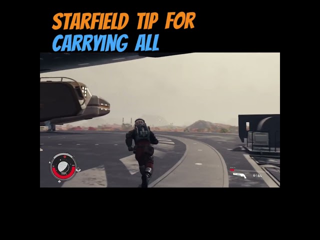 #starfield #tip for carry all of your #funny nic nacs. You can run for forever. You wont die