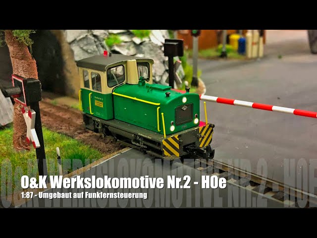 1:87 RC Mikromodell - O&K Schmalspur Werkslokomotive H0e - narrow gauge