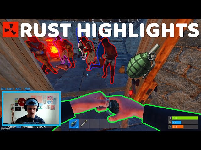 F1 Grenade vs Zerg! Best RUST TWITCH HIGHLIGHTS and Funny Moments