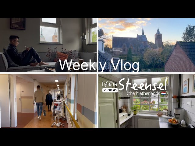slowing down, lunch at Gijs' mom and visiting his dad at the Hospital | RELAXING SILENT VLOG #5