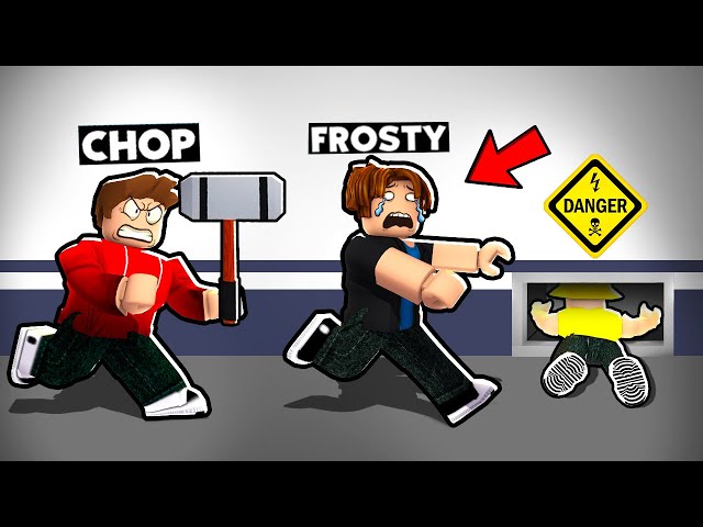 CHOP HUNTED FROSTY IN ROBLOX IMPOSSIBLE FLEE THE FACILITY ESCAPE