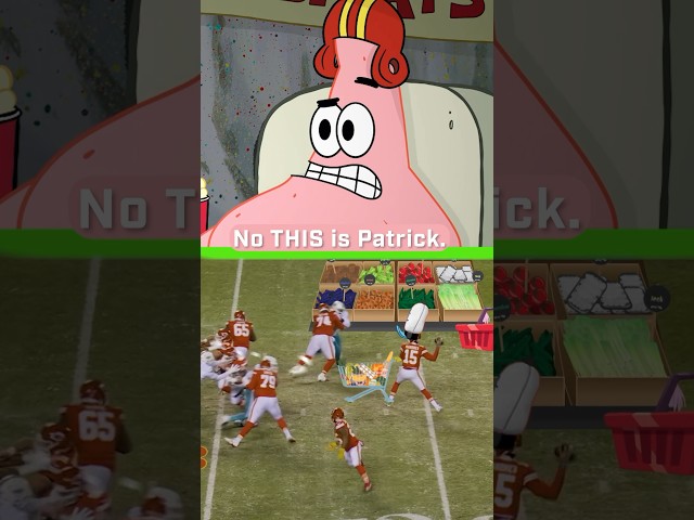 patrick reacts to football magic! 🏈 | spongebob #shorts