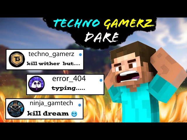 @TechnoGamerzOfficial Gave Me Dare But....🤯 |Minecraft|