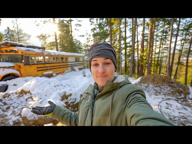 This Was A DISASTER | Our Worst Day Living Off Grid | Setting Up Water In A SNOWSTORM