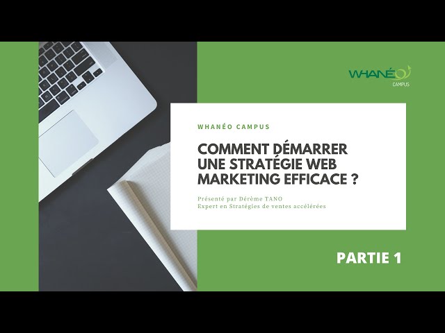 Comment démarrer efficacement une stratégie Web Marketing - PARTIE 1