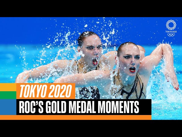 ROC's gold medal moments at #Tokyo2020 | Anthems