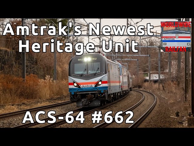 Amtrak's Newest Heritage Unit: Phase III ACS-64 #662