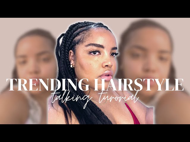 Feed-in Braids In the Front - Down In The Back | Crochet Human Hair