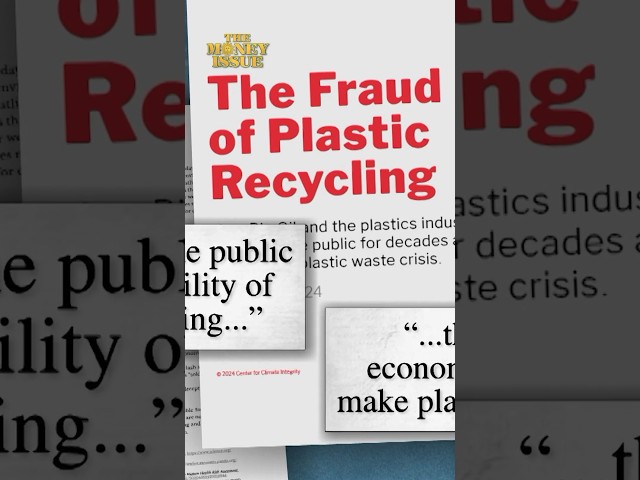 New report accuses plastics industry of misleading public about recycling’s effectiveness #shorts