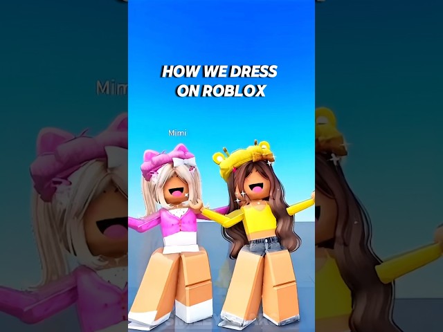 HOW WE DRESS IN ROBLOX VS IRL✨ #shorts