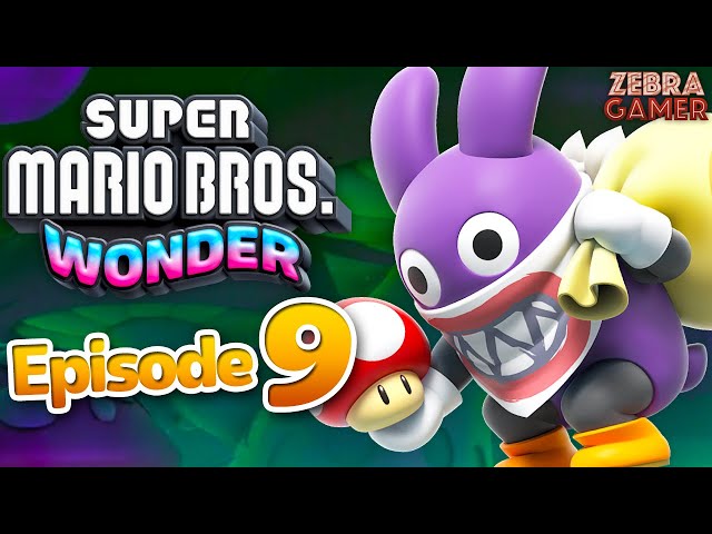 Super Mario Bros. Wonder Gameplay Walkthrough Part 9 - Nabbit! World 5 Fungi Mines!