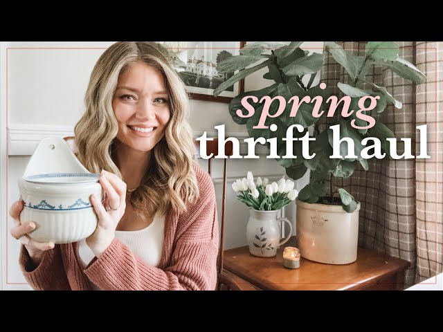 Beautiful + Affordable Spring Cottage Thrift Haul 2024