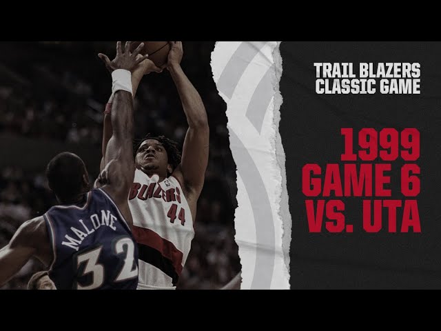 Blazers beat Jazz in Game 6 of the 1999 West Semifinals | Classic Trail Blazers Games