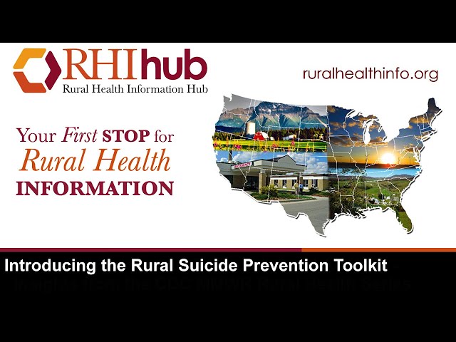 Introducing the Rural Suicide Prevention Toolkit