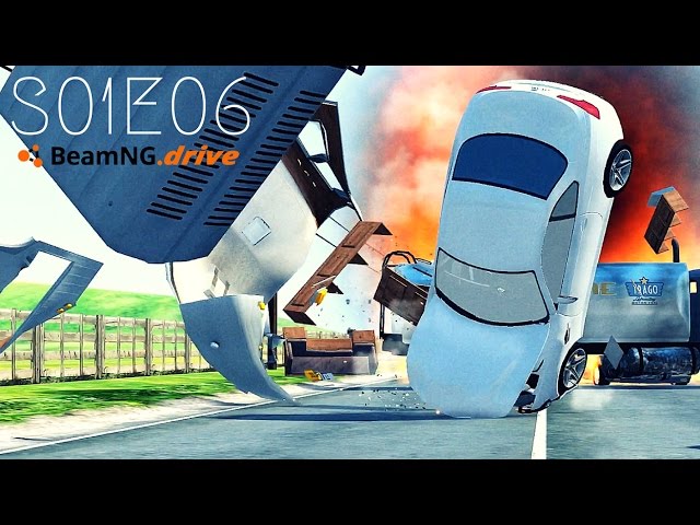 Beamng Drive Movie: Explosive Chain Reaction (+Sound Effects) |PART 6| - S01E06