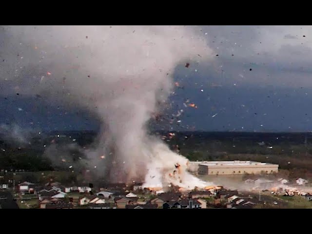 JAW-DROPPING Tornado Drone Footage Shows Kansas Town Get Ripped Apart