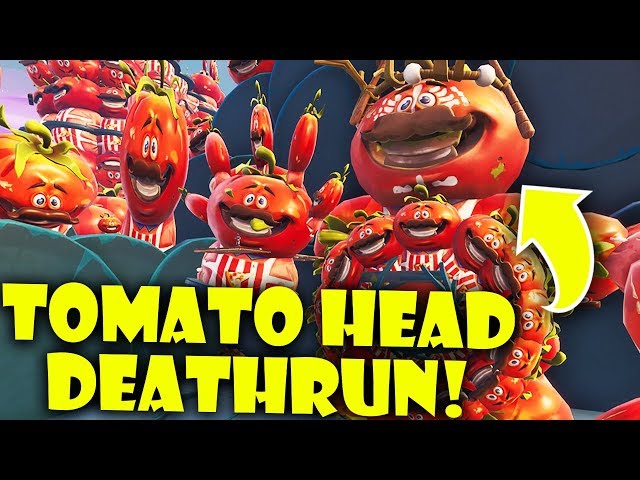 I Built a Deathrun out of 10000 Tomato Heads in Fortnite Creative Mode!