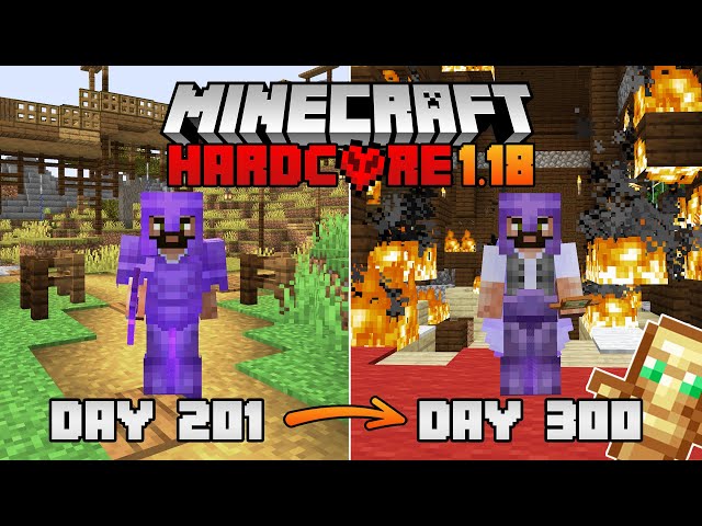 300 days in a Hardcore Minecraft 1.18