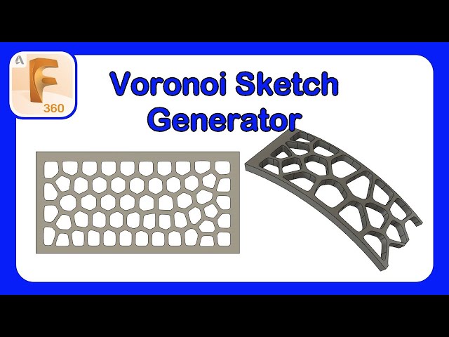 How to use the Voronoi Sketch Generator App #Fusion360 #Voronoi