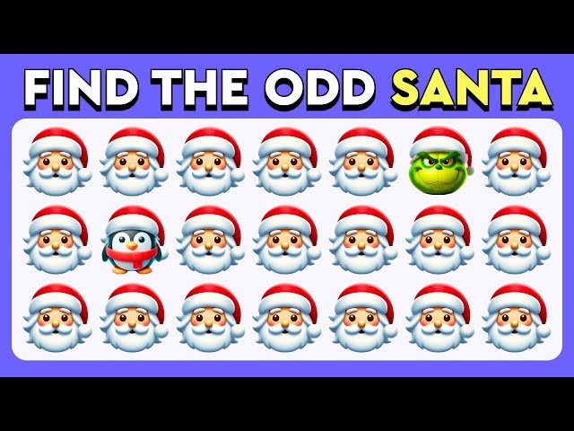 Find the ODD One Out - Christmas Edition 🎄🎅⛄️ | Easy, Medium, Hard Levels