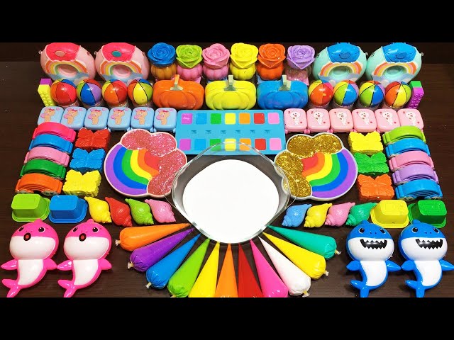 CONY & BROWN!!! RAINBOWS Slimesmoothie Relaxing Satisfying PIPING BAGS!! #496