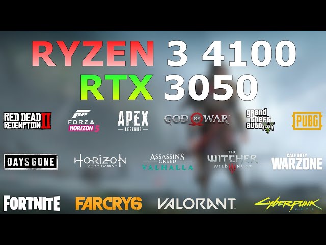 Ryzen 3 4100 + RTX 3050 | 15 Games Tested