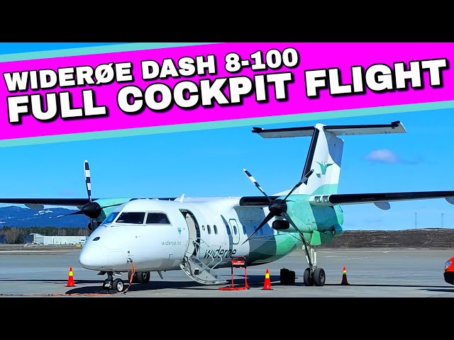 ✈️ I FLEW IN THE COCKPIT | Widerøe DASH 8-100 | Norwegian Flight Experience