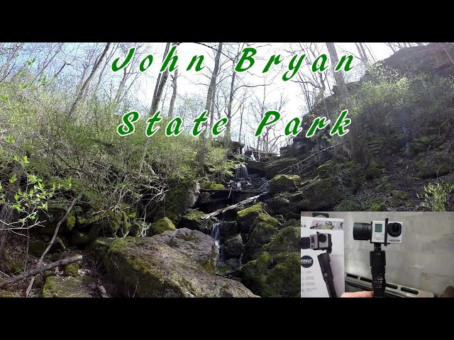 John Bryan State Park day hike, and testing the Stabilizing Gimbal