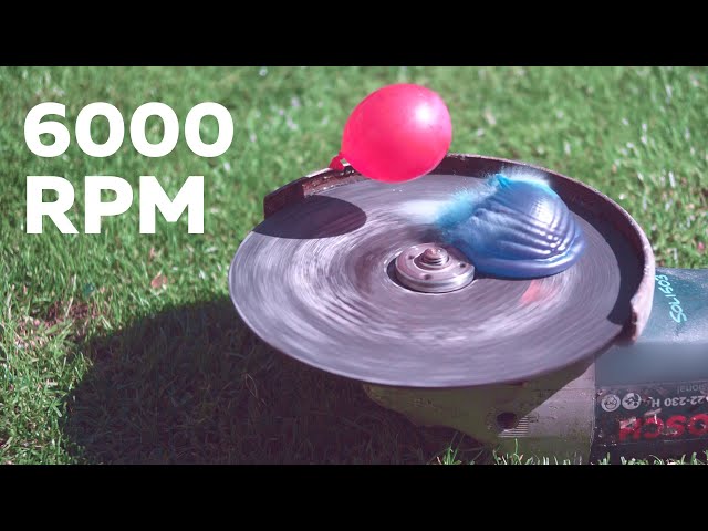 Water Balloons & More vs 6000 RPM Grinder! (Super Satisfying)