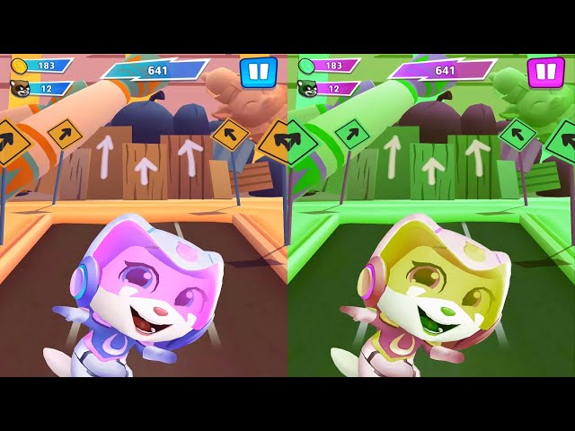 Talking Tom Hero Dash - 2 x Angela - Gameplay, Android - Lilu