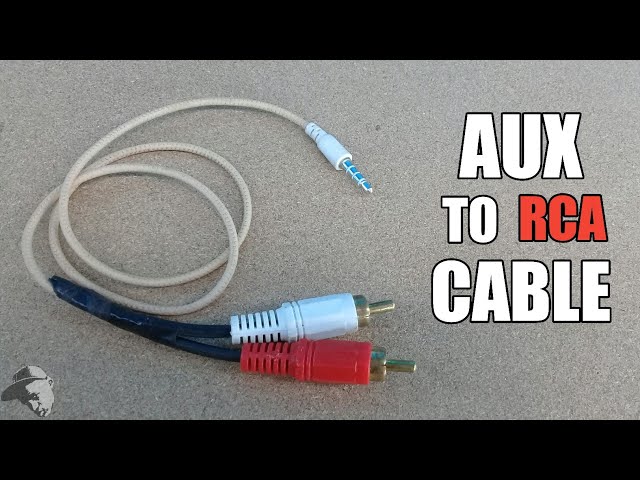 How to make AUX to RCA Cable | Mobile to woofer system connector