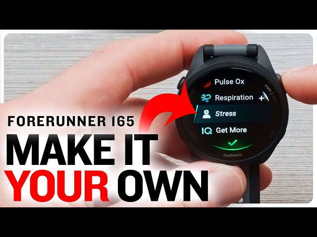 Beyond the Basics: How to use & customize your Forerunner® 165