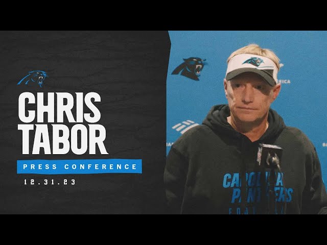Chris Tabor addresses the media after Sunday's game