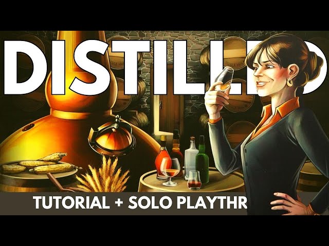 Distilled Board Game | How to Play and Full Solo Playthrough