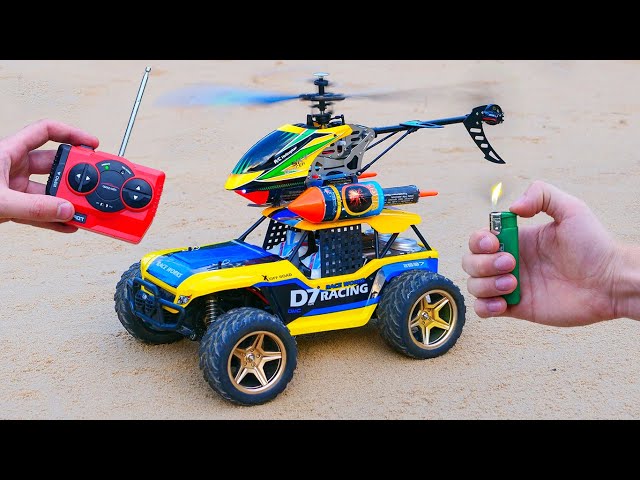 Experiment: Rc Helicopter on Truck ! Will it fly?