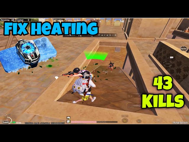 Finally Heating Issue Fix | 43 Kills 🔥 1vs4 Clutches | How To Fix Heating Issues for Gaming