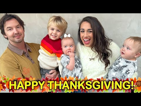 TWIN BABIES FIRST THANKSGIVING!