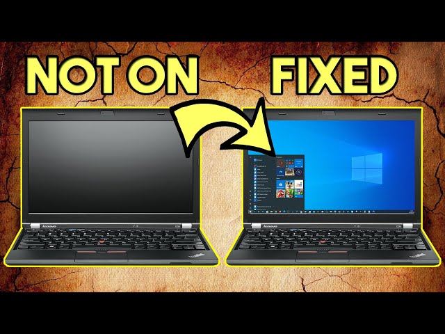 Troubleshoot A Laptop Not turning On But Light Is On – EASY FIX