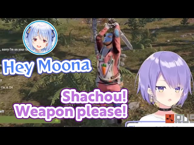 This is what Pekora, the CEO, did when her employee was in a trouble【Moona/Hololive Clip/Jp&EngSub】