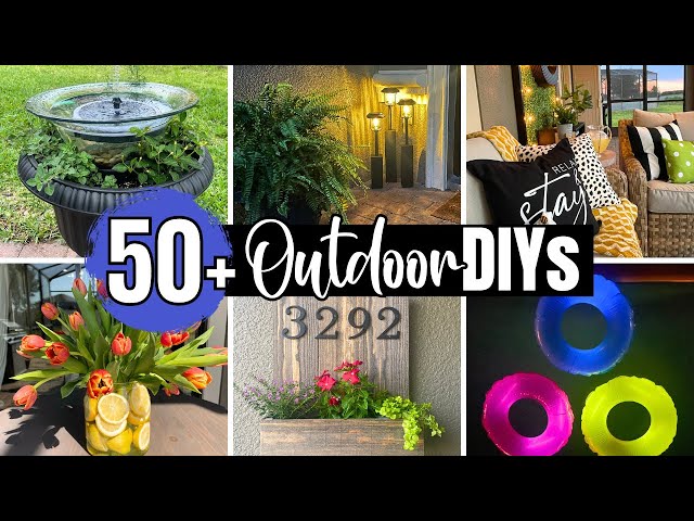 Absolute TOP 50 + Best Outdoor & Patio DIYs & Hacks On a Budget!