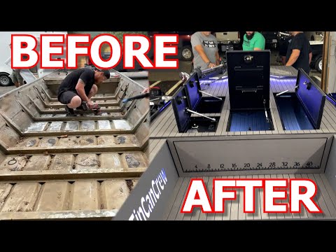 JON BOAT TO BASS BOAT CONVERSION (FULL BUILD TIME-LAPSE)
