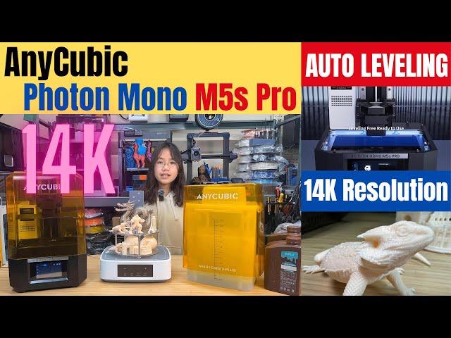 Sub $500 14K High resolution auto leveling resin 3D printer: AnyCubic Photon Mono M5s Pro