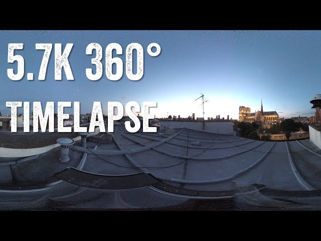 Garmin VIRB 360 5.7K Timelapse! Paris Rooftops (Turn on 5K!)