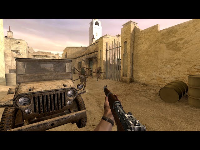 Assault on Matmata | Call of Duty 2 (2005) | U.K. Campaign | Gameplay (60 FPS)