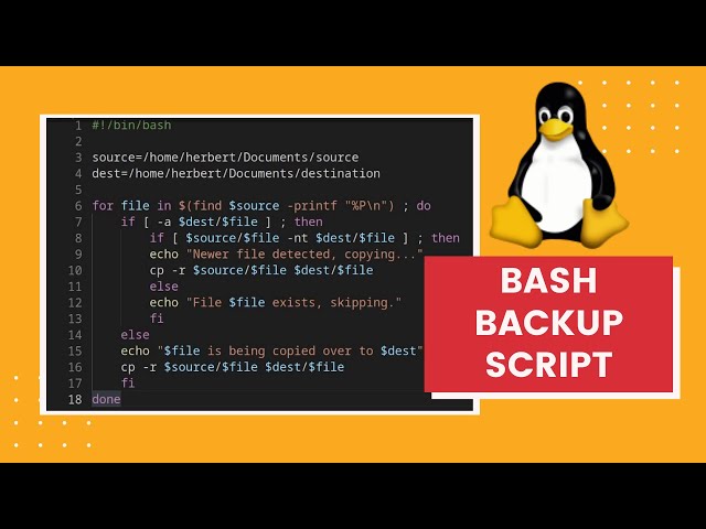 Make an Incremental Backup Script with Bash!